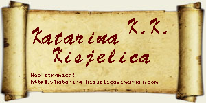 Katarina Kisjelica vizit kartica